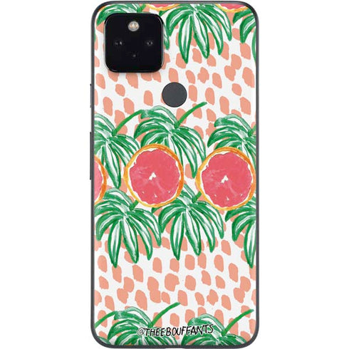 Bouffants and Broken Hearts Graphic Grapefruit Google Pixel 4a 5G Skin